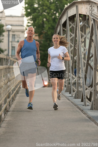 Image of couple jogging
