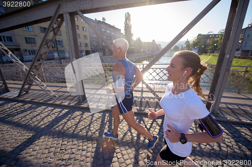 Image of couple jogging