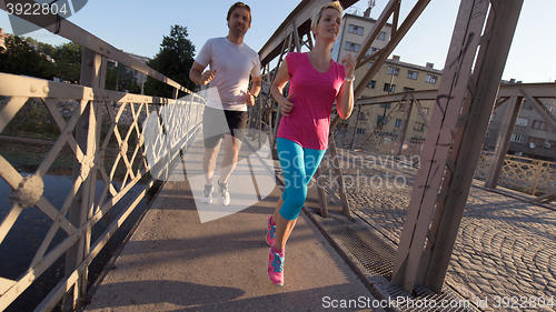 Image of couple jogging