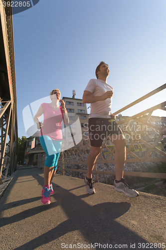 Image of couple jogging