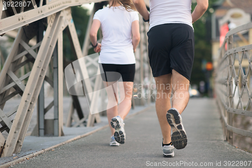 Image of couple jogging