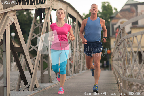 Image of couple jogging