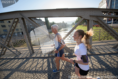 Image of couple jogging