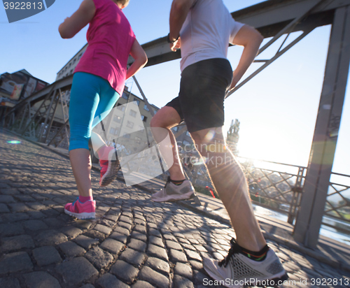 Image of couple jogging
