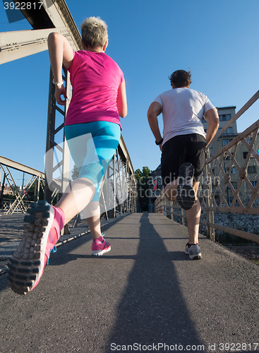 Image of couple jogging