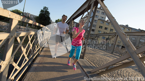 Image of couple jogging