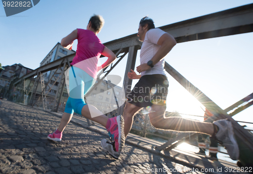 Image of couple jogging