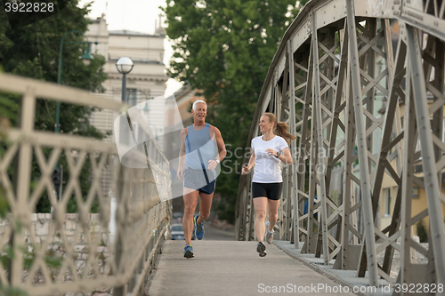 Image of couple jogging