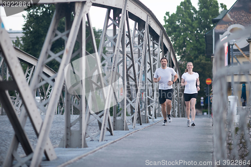 Image of couple jogging