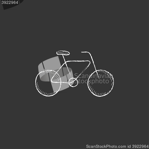 Image of Bicycle. Drawn in chalk icon.