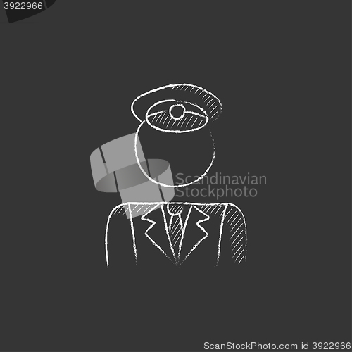 Image of Conductor. Drawn in chalk icon.