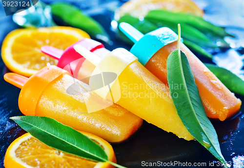 Image of homemade orange icecream