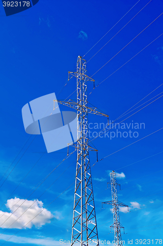 Image of Power high-voltage lines