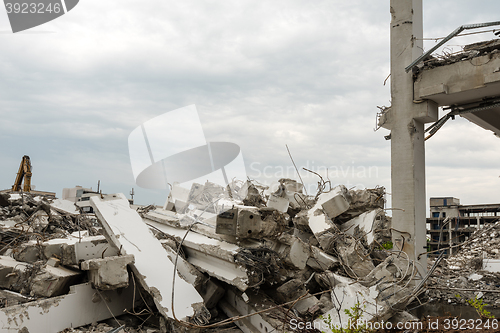 Image of Demolition of large industrial buildings