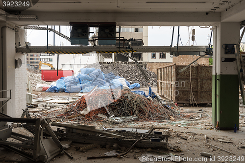 Image of Demolition of large industrial buildings