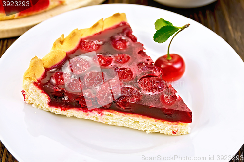 Image of Tart cherry with jelly on board