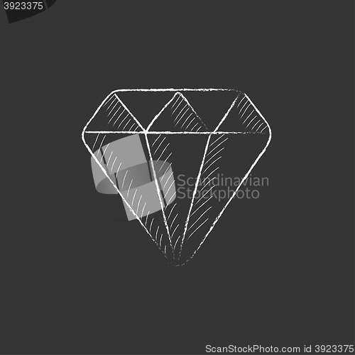 Image of Diamond. Drawn in chalk icon.