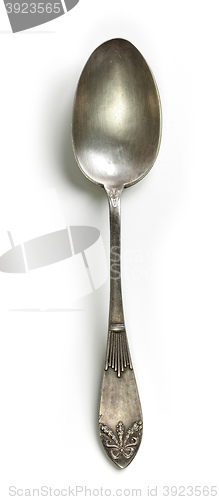 Image of empty silver spoon