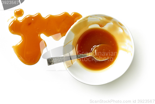 Image of bowl of caramel sauce