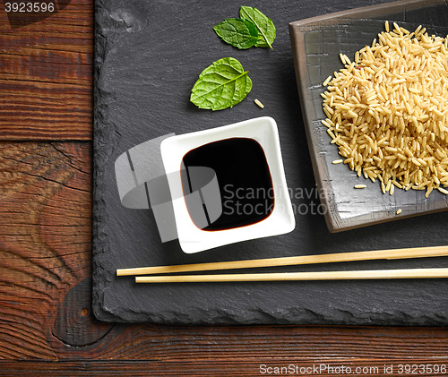 Image of bowl of soy sauce 