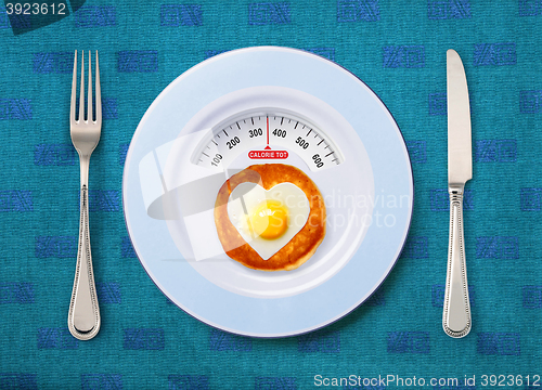 Image of calorie tot of fried egg