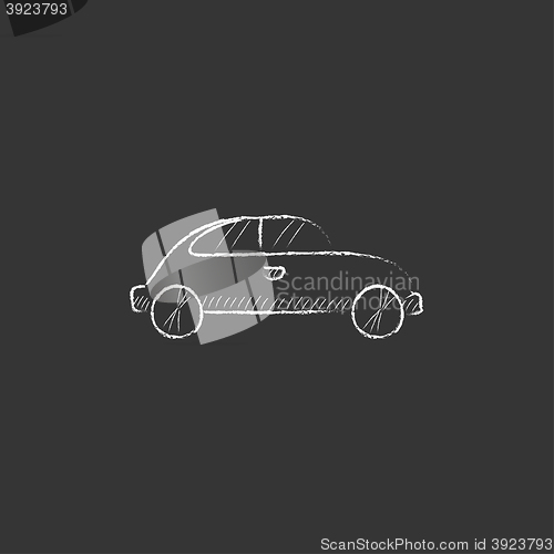 Image of Car. Drawn in chalk icon.