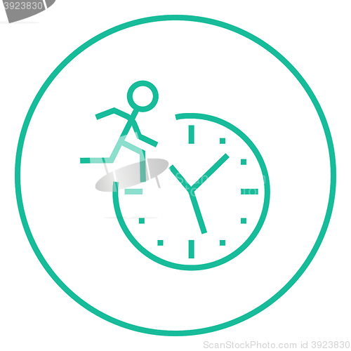 Image of Time management line icon.