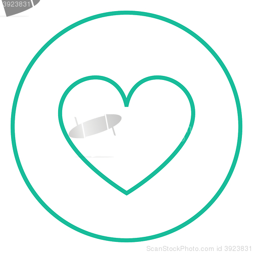 Image of Heart sign line icon.