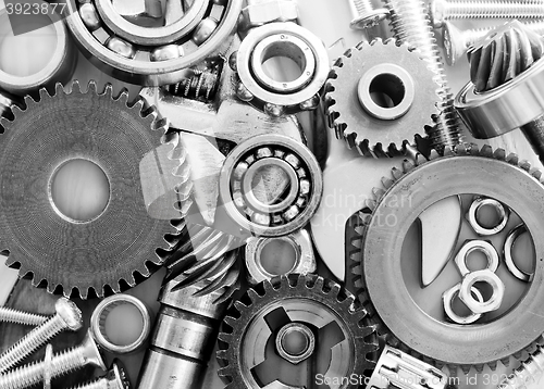 Image of nuts,bolts and gears