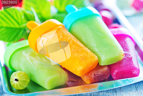 Image of homemade fruit icecream