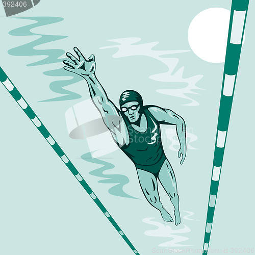 Image of Swimmer free style