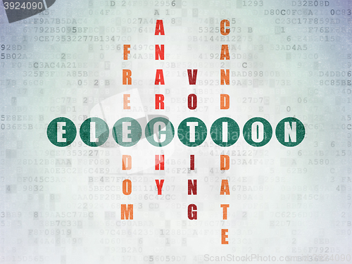 Image of Political concept: Election in Crossword Puzzle