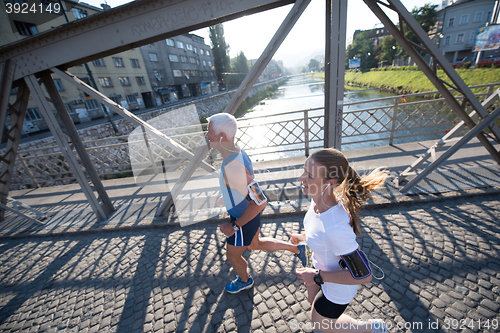 Image of couple jogging