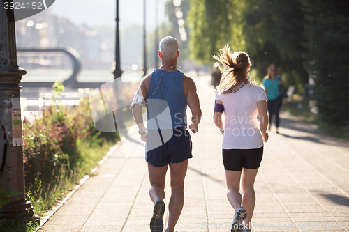 Image of couple jogging