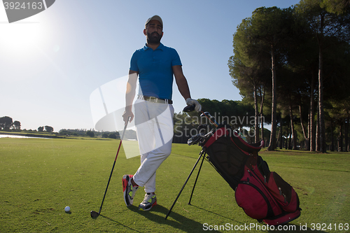 Image of golf player portrait