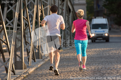 Image of couple jogging