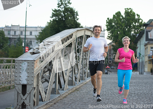 Image of couple jogging