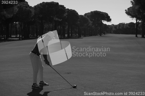 Image of golf player hitting shot