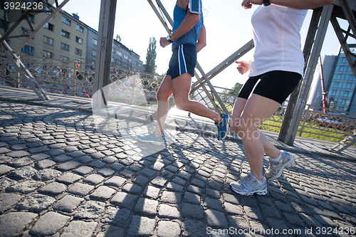 Image of couple jogging
