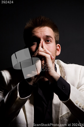 Image of Thinking businessman
