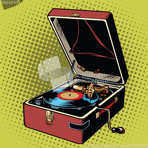 Image of Phonograph vinyl record player