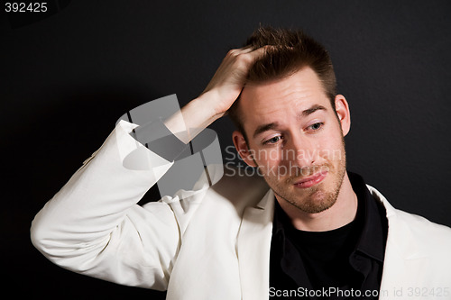 Image of Stressed businessman