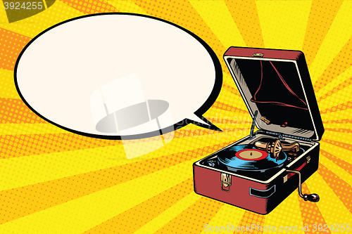 Image of Phonograph vinyl record player