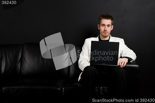Image of Working businessman