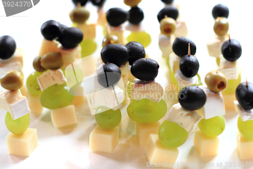Image of grapes, cheese, grape as delicious food