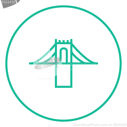 Image of Bridge line icon.