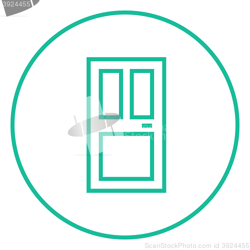 Image of Front door line icon.