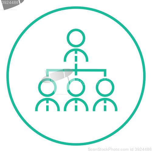 Image of Business team line icon.