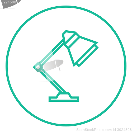 Image of Table lamp line icon.