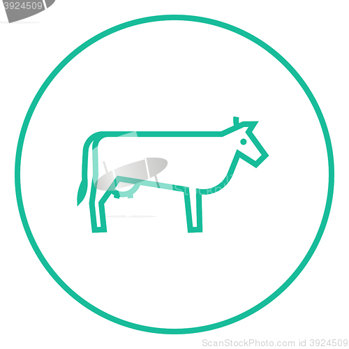 Image of Cow line icon.